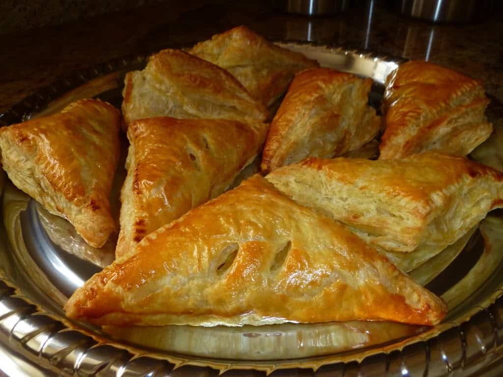 Apple Turnovers on a tray