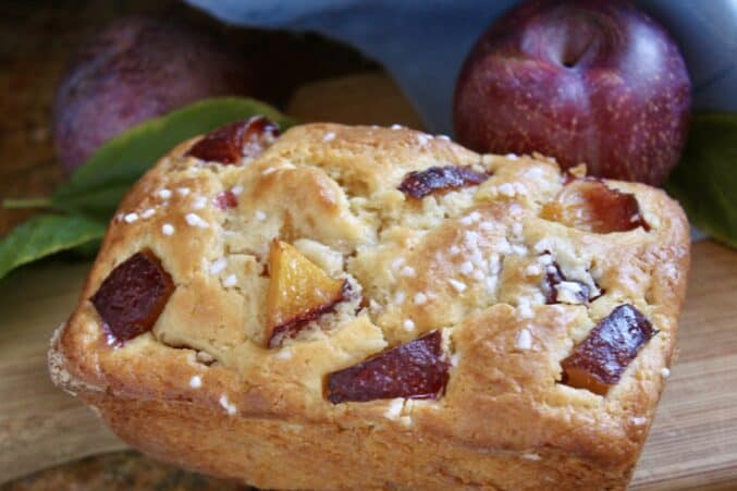 mini plum muffin loaf