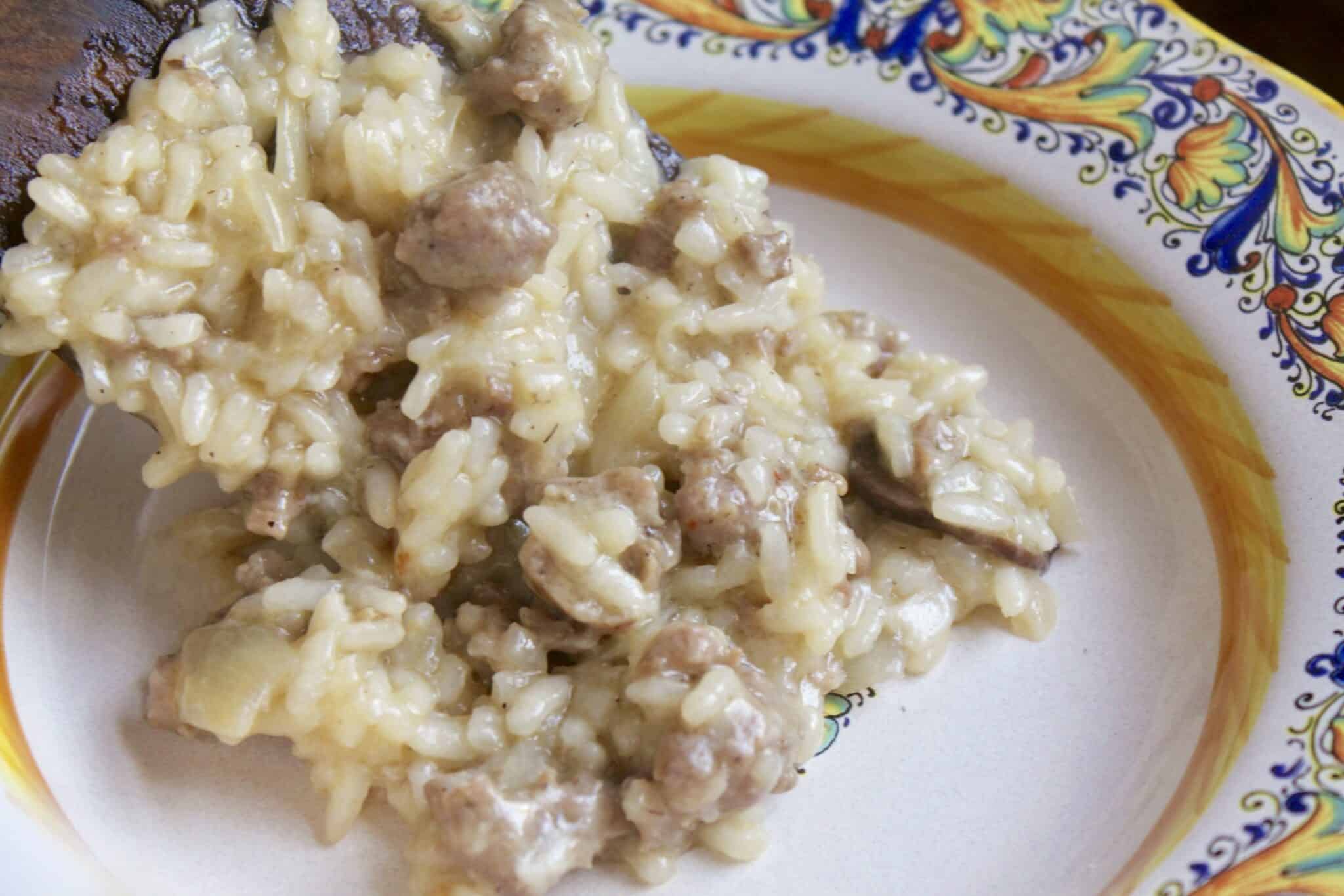 How to Make Risotto ~ Italian Sausage and Mushroom Risotto Recipe ...