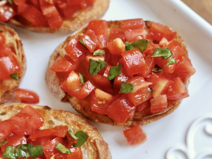 single bruschetta