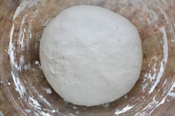 homemade pizza dough rising