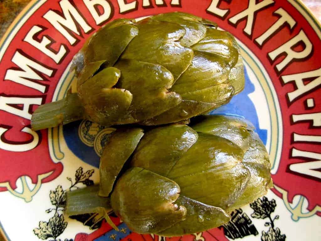 simply steamed artichokes