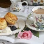 afternoon tea scones with tea