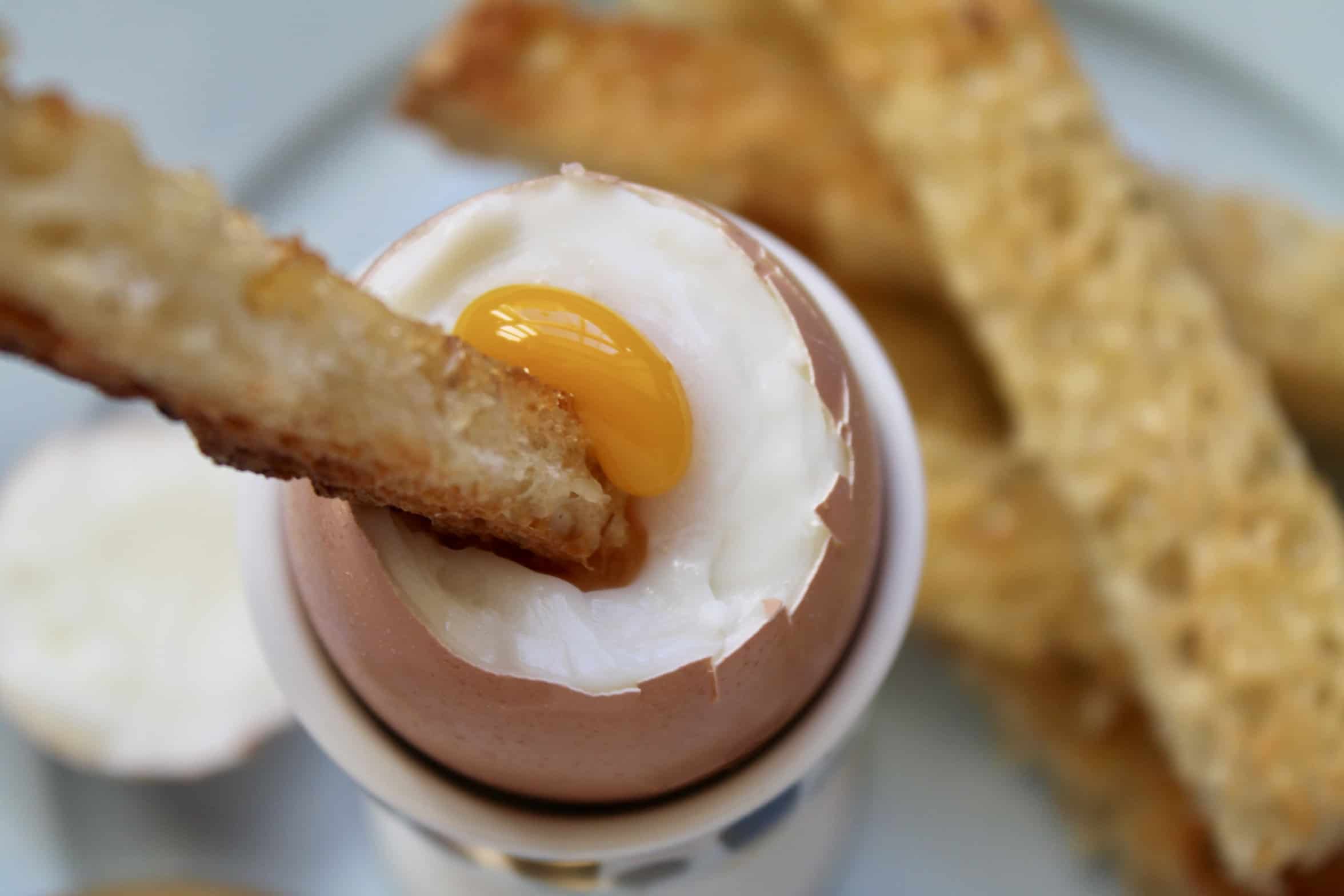 dipping a soldier into a dippy egg