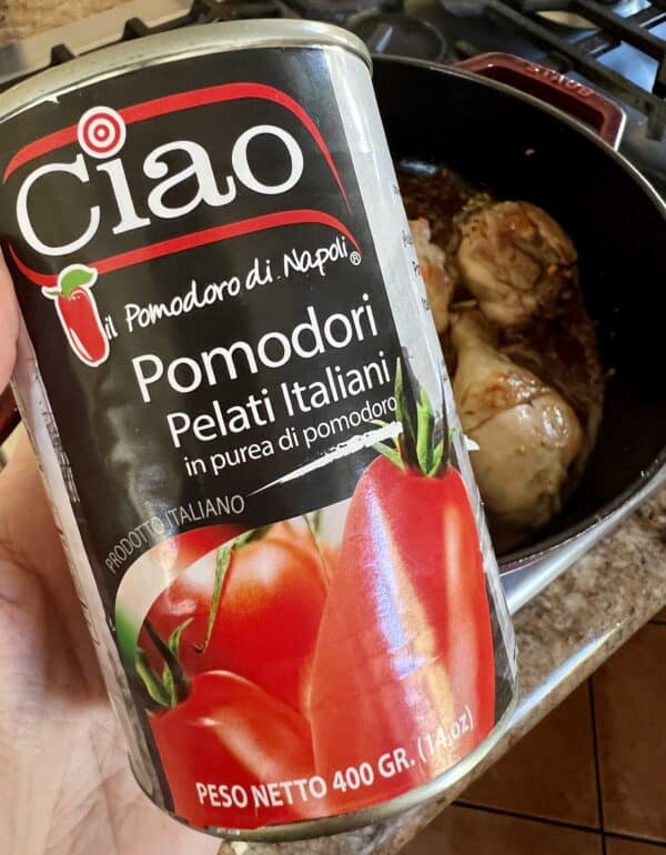 Ciao Italian tomatoes in a can