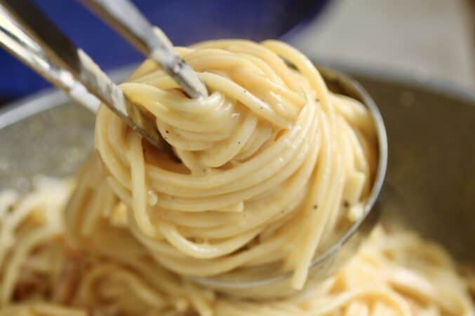 twirling pasta