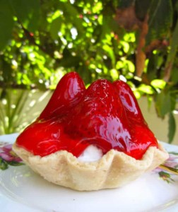 Strawberry Tart outdoors