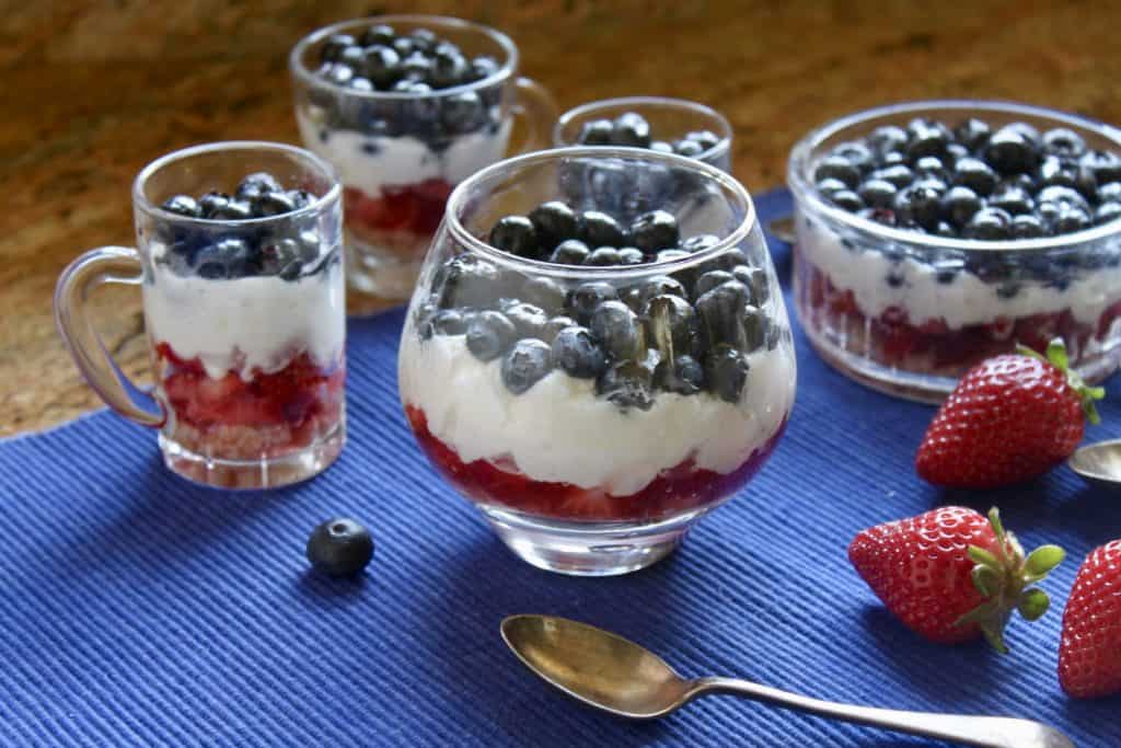 red white and blue trifles