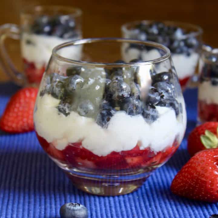 red white and blue trifles