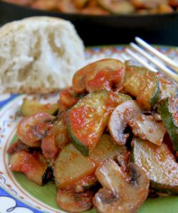 Italian style zucchini and mushrooms