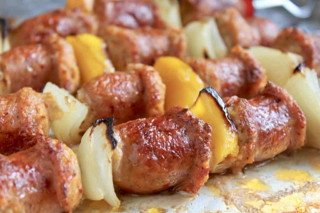 Italian sausage skewers