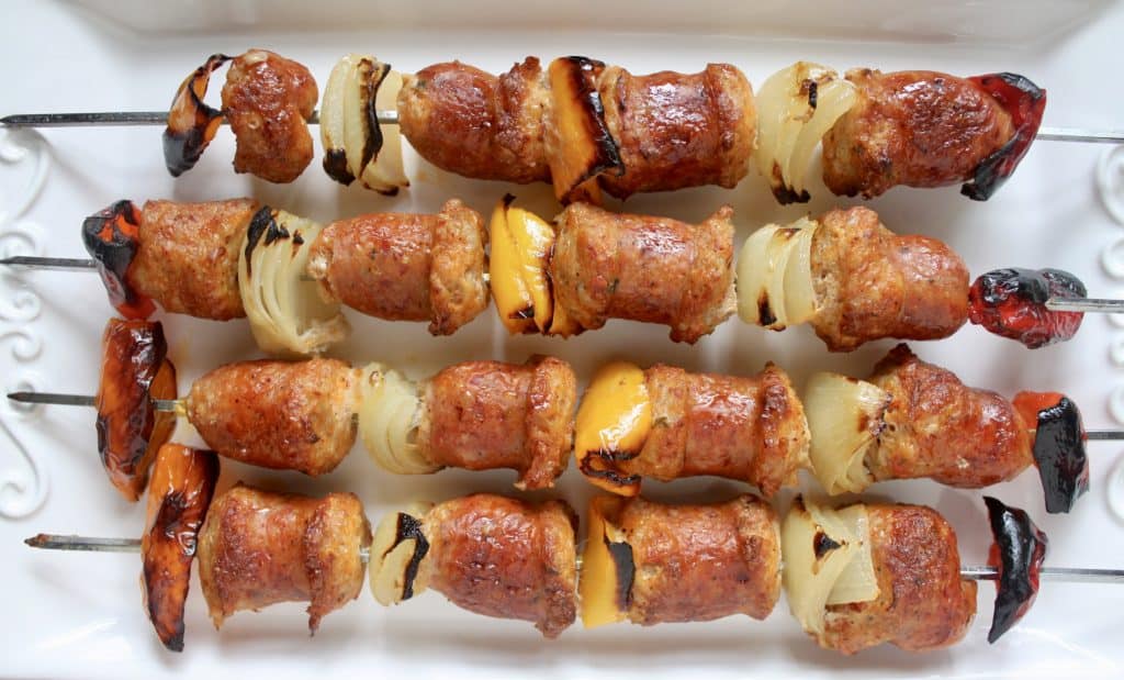 Italian sausage skewers