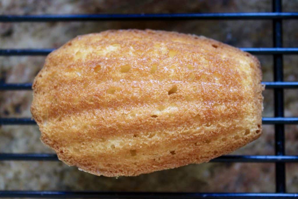 Madeleine on a cooling rack