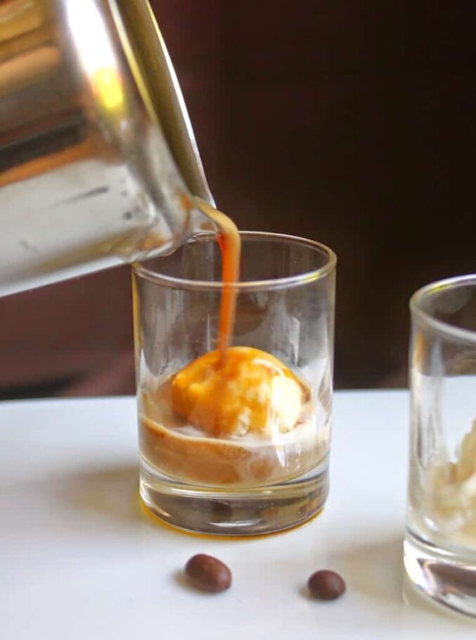 Affogato al caffe