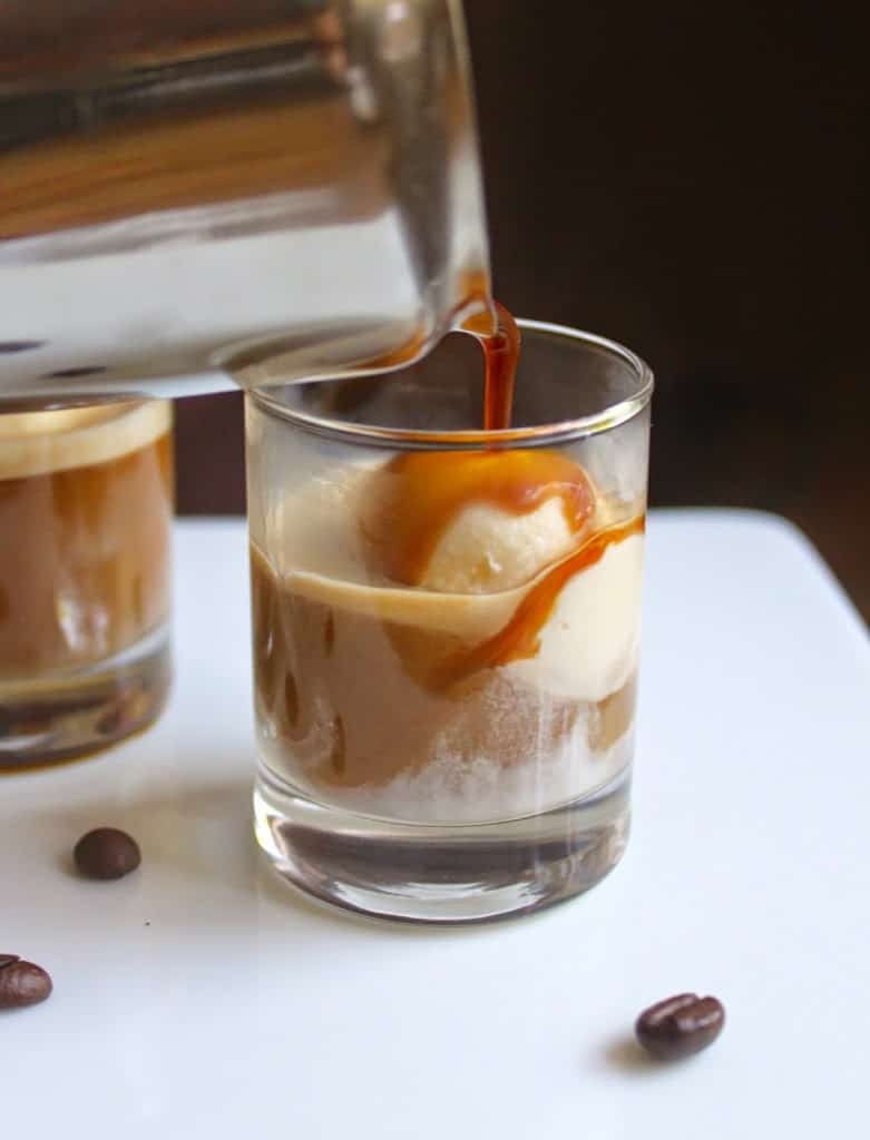 Affogato al caffe