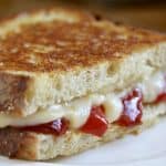Grilled Mozzarella Cheese and Red Pepper Sandwiches, Two Ways