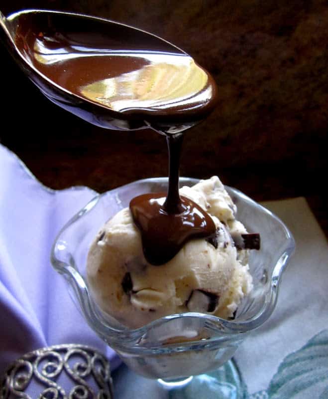 homemade chocolate shell