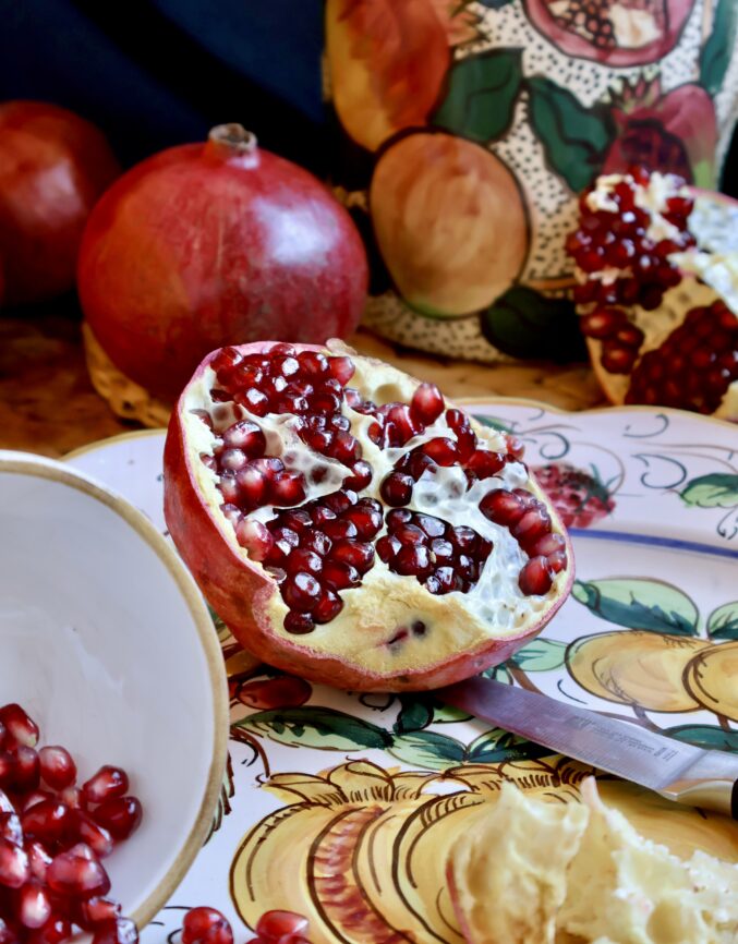 half a pomegranate