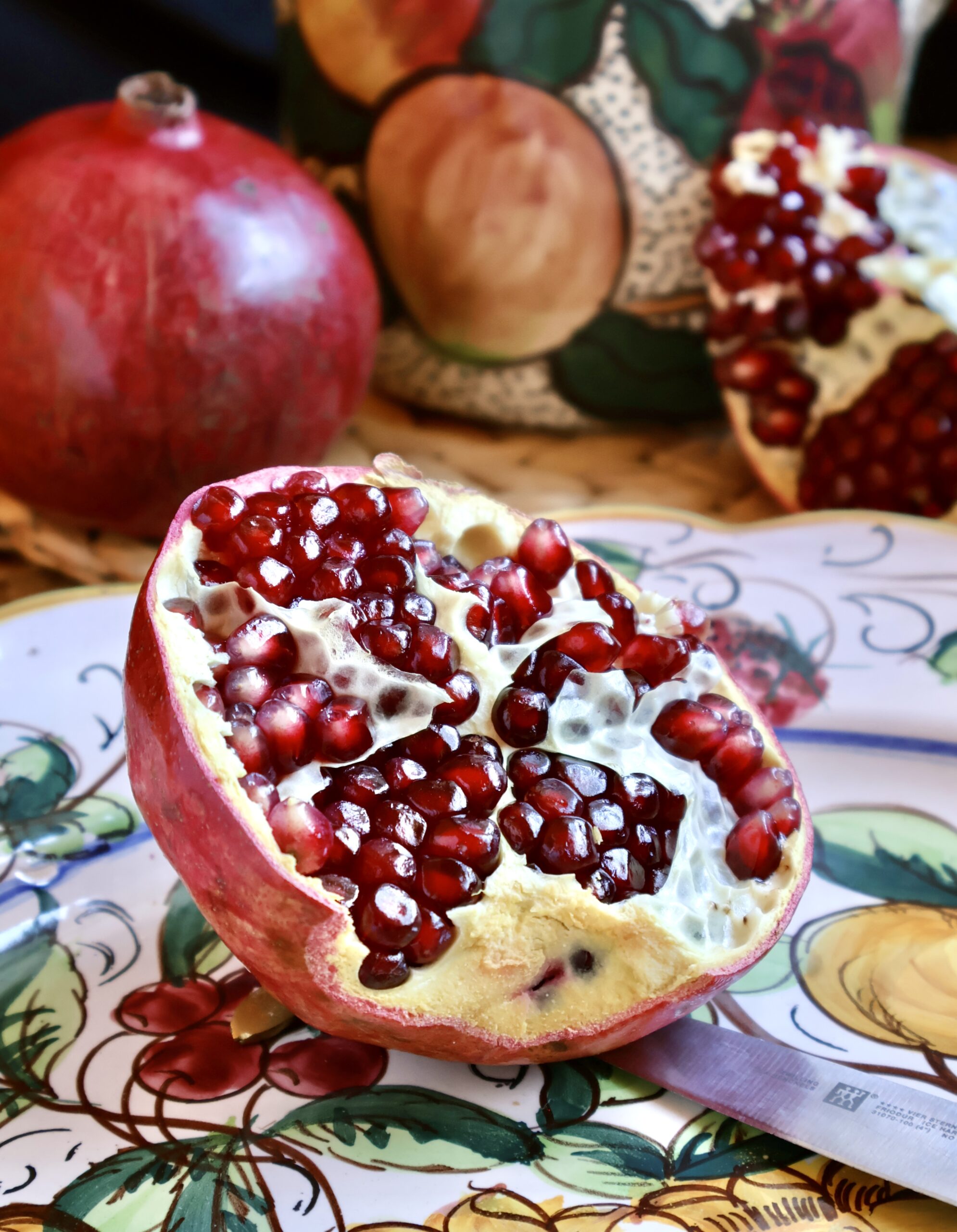 half a pomegranate