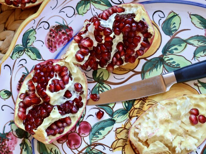open pomegranate