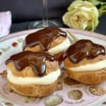 Profiteroles (Choux Pastry Recipe) with Chocolate Topping