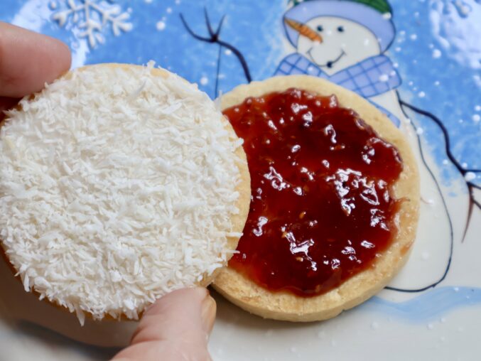 topping the biscuit