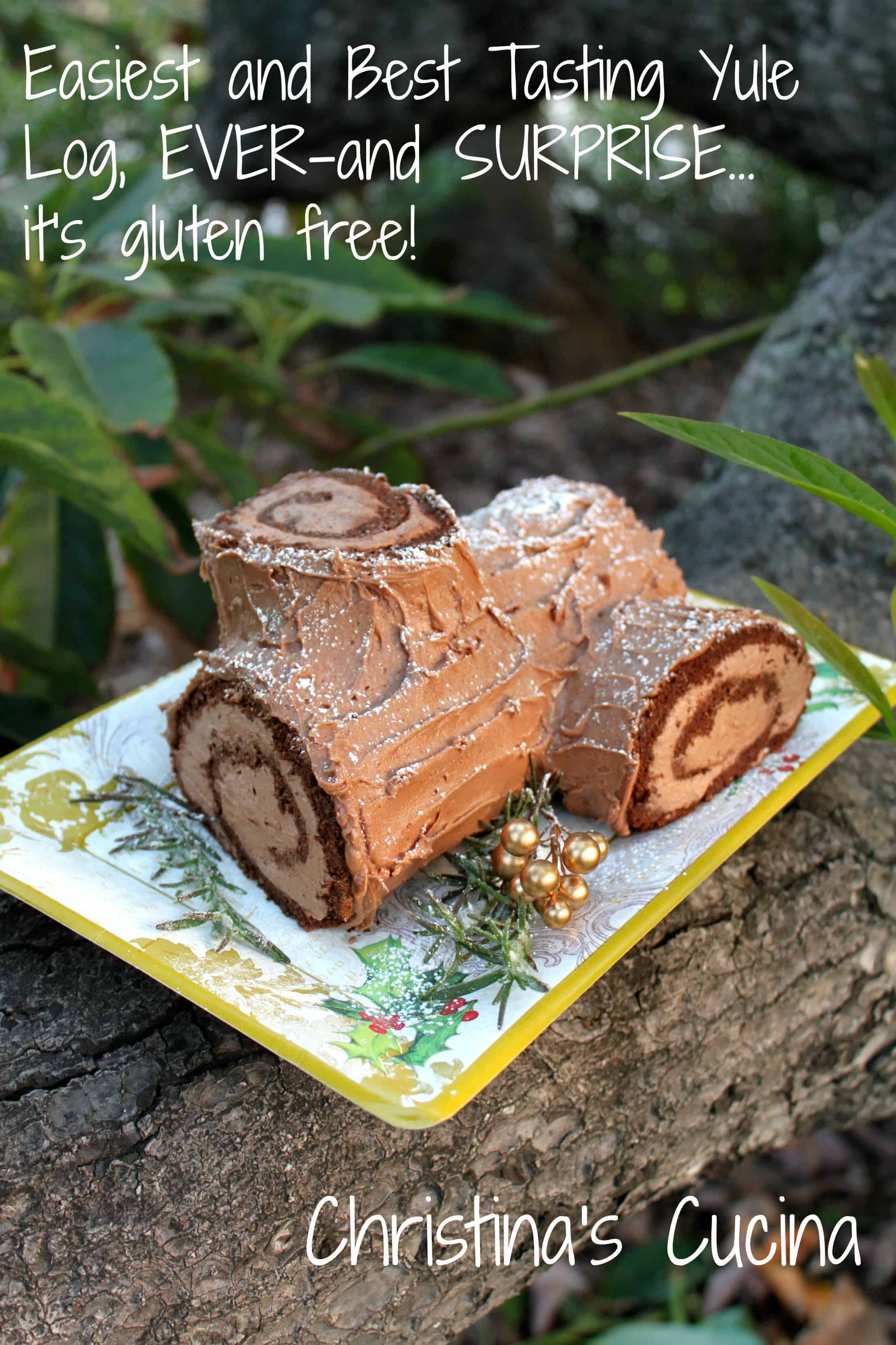 Gluten free yule log