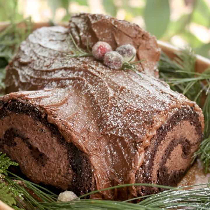 yule log in a tree