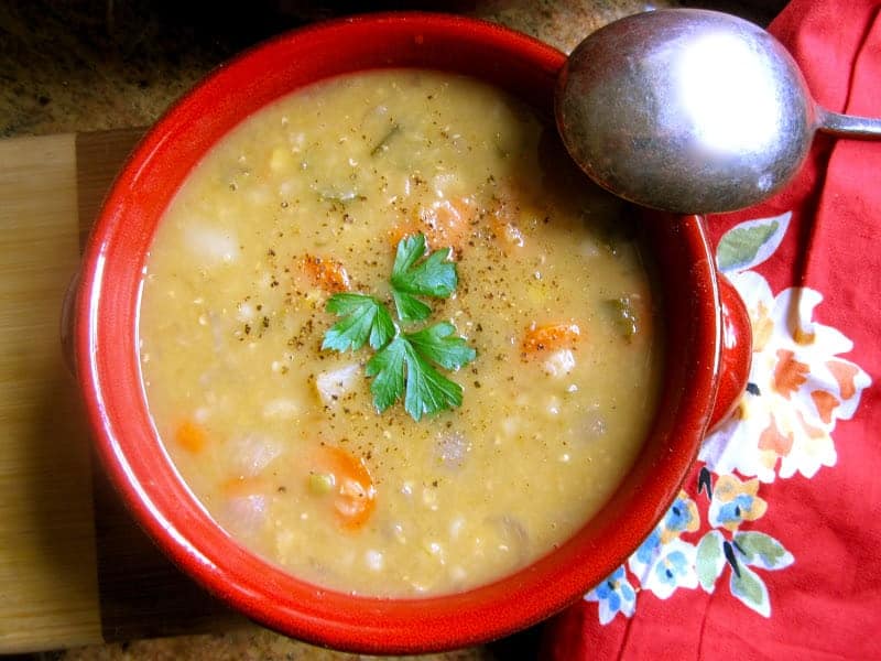 Scottish Red Lentil (and Barley) Soup - Christina's Cucina