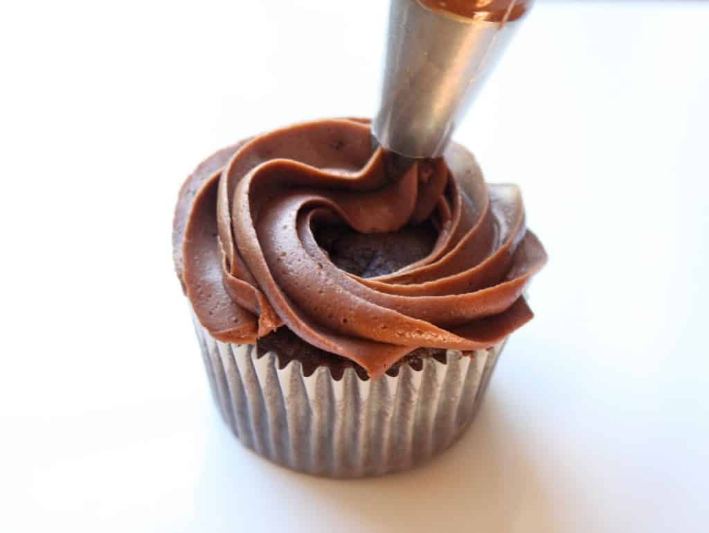 Chocolate Buttermilk Cupcakes with Chocolate Buttercream Frosting