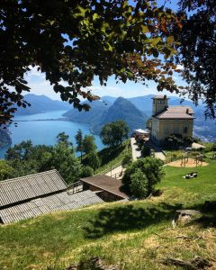 view above Lake Lugano