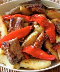 Pork with Red Peppers