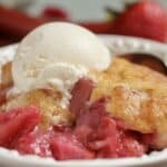 Strawberry Rhubarb Cobbler