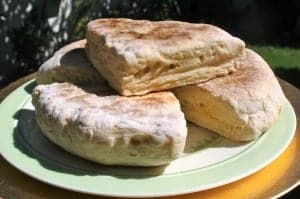 Soda Bread on a plate made using the best soda scone recipe