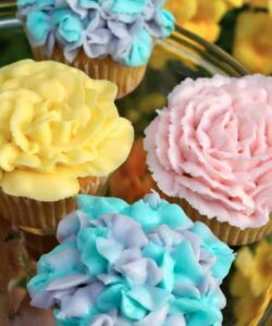 Floral Cupcakes for Spring