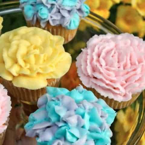 Floral Cupcakes for Spring