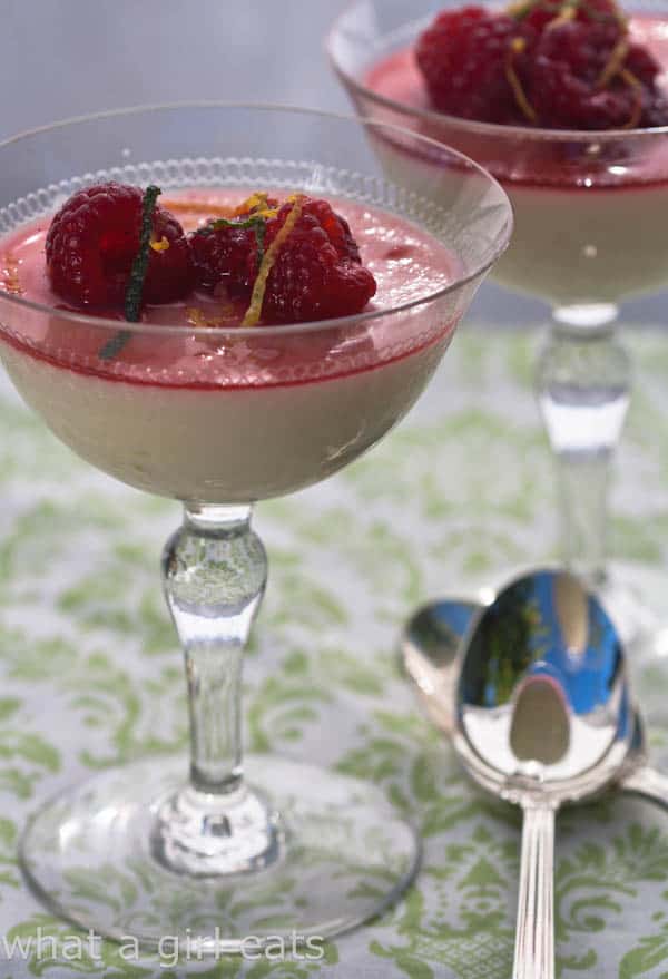 creamy posset in a glass