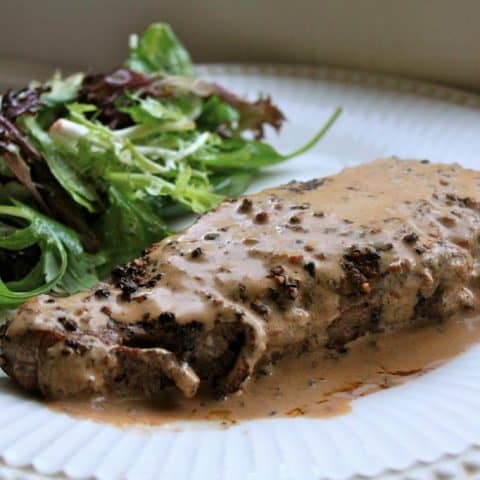 Steak au Poivre (Peppered Steak) – A Luxury Mid-Week Meal in 15 Minutes