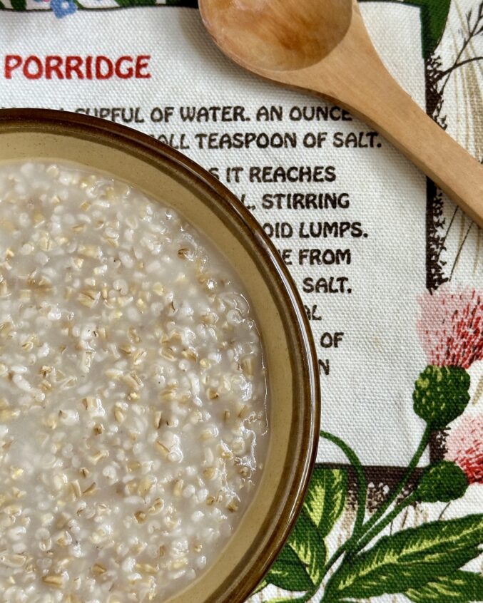 porridge in a bowl