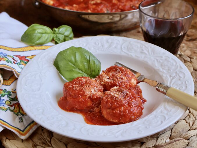 plated cheese dumplings
