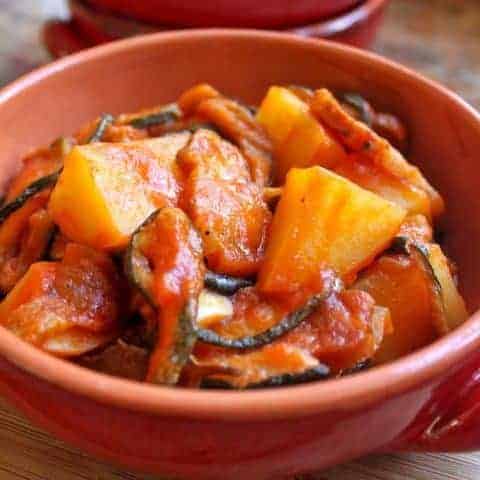 Dried Zucchini Pancetta and Potatoes recipe how to make