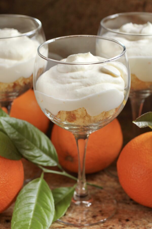 Boodles Orange Fool in a stemmed glass