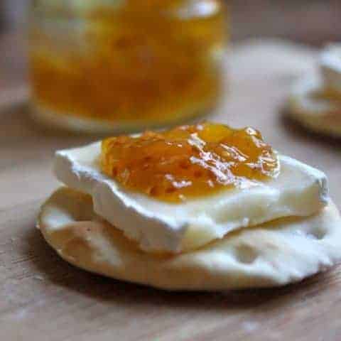 brie fig jam crackers french appetizer