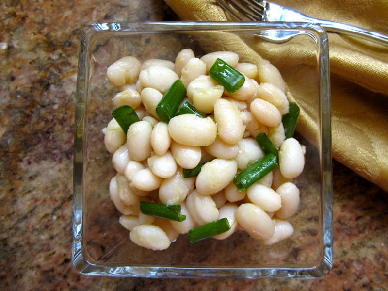 fresh italian bean salad green onion garlic summer light recipe