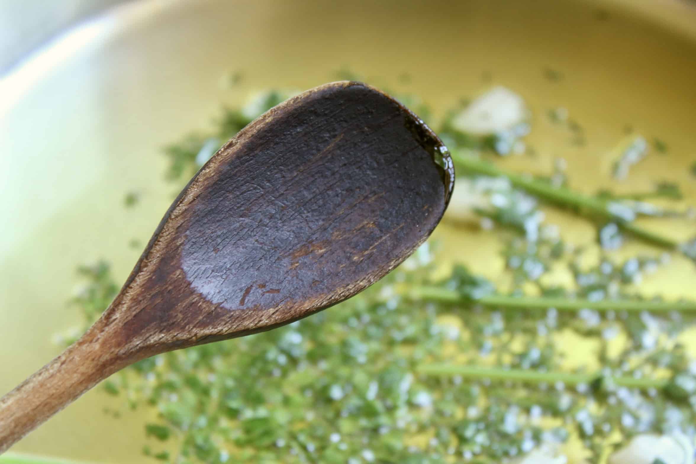 wooden spoon for sauce