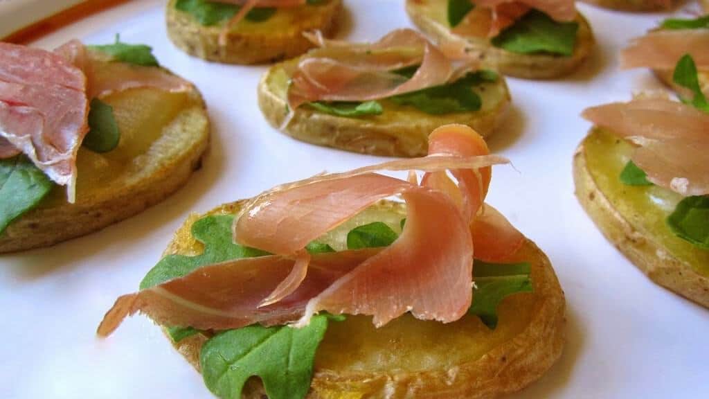 Prosciutto di San Daniele, Truffle Cheese and Potato Appetizers ...