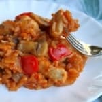 Mediterranean Chicken, Mushrooms and Rice