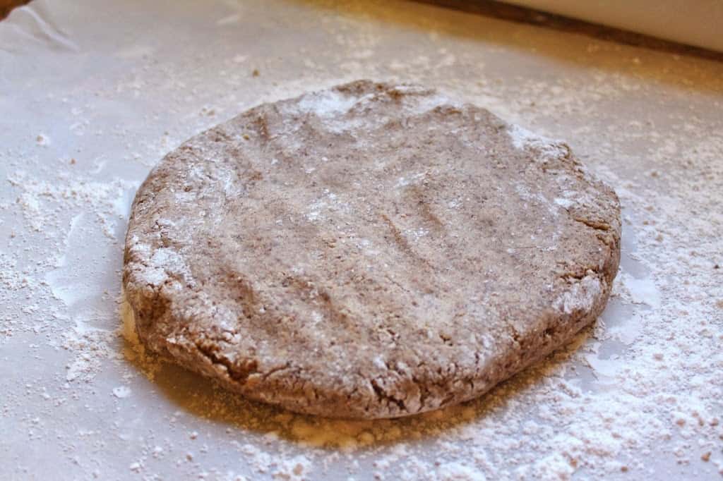 dough on parchment