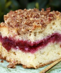 Cherry Cheese Streusel Coffee Cake