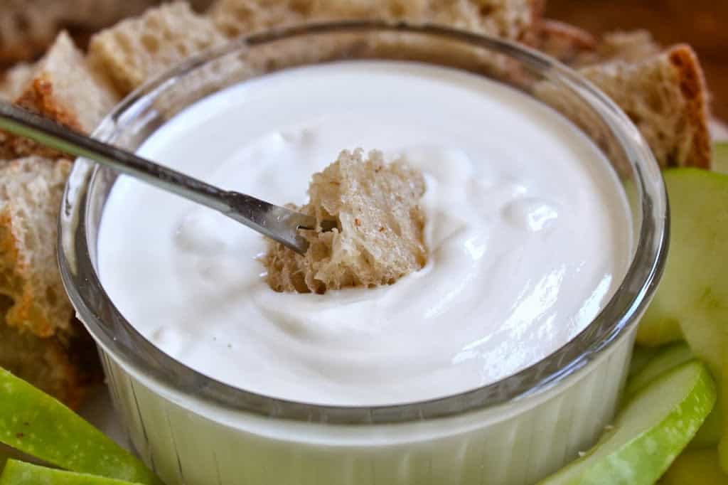Goat Cheese Fondue Dip